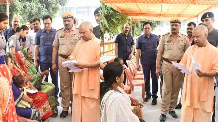 गोरखपुर: सीएम योगी ने लगाया जनता दरबार, समस्याएं लेकर पहुंचे 600 फरियादी