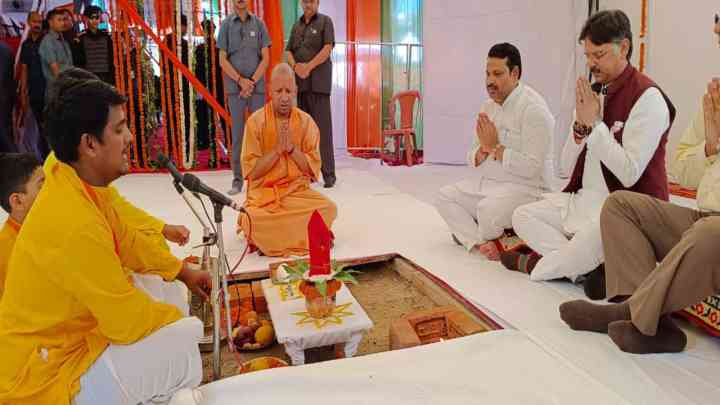 NDMA के नये भवन का सीएम ने किया शिलान्यास, बोले- प्रदेश के सभी 75 जनपदों में तैनात होंगे आपदा मित्र