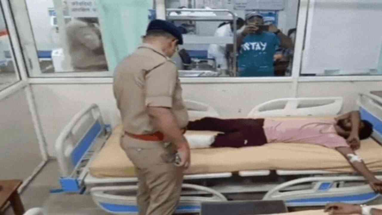 मुरादाबाद: बीजेपी नेता के हत्यारों और पुलिस में मुठभेड़, हुई 25 राउंड फायरिंग, तीनों बदमाशों को लगी गोली