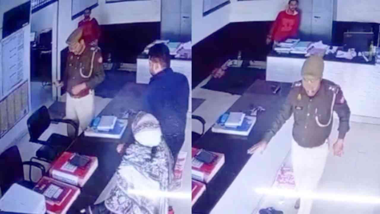 UP Crime News: अलीगढ़ में थाने में दारोगा की पिस्तौल से चली गोली, महिला के सिर में लगी, देखें VIDEO