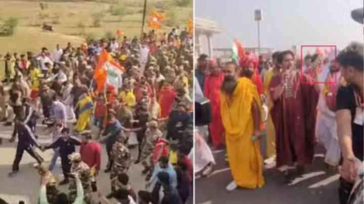 हिंदू एकता यात्रा में धीरेंद्र शास्त्री पर मोबाइल फेंका, बाबा को लगी चोट