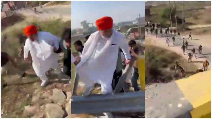 डिवाइडर कूद पुलिस को चकमा देने की फिराक में थे राकेश टिकैत, जानें क्या हुआ?