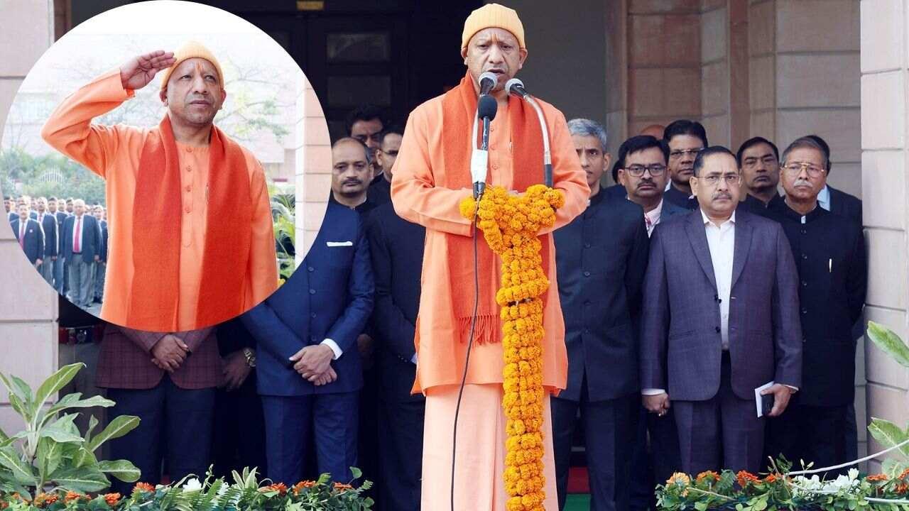 Republic Day 2025: CM योगी ने फहराया तिरंगा, बोले- 'संविधान हमारा मार्गदर्शक'