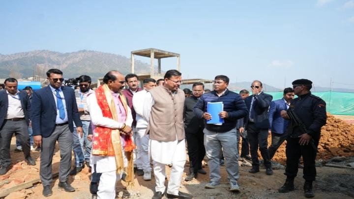 लोहाघाट में तैयार हो रहा उत्तराखंड का पहला महिला स्पोर्ट्स कॉलेज, CM धामी ने किया ₹256 करोड़ के कार्यों का निरीक्षण