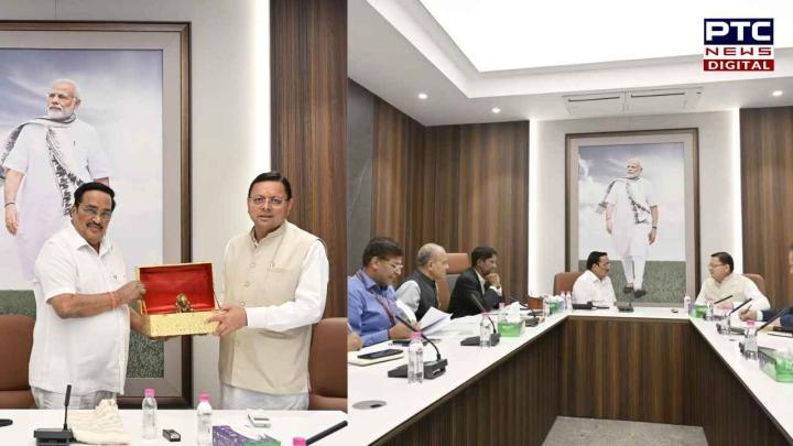 हरिद्वार कुंभ 2027 की तैयारी: CM धामी ने दिल्ली में केंद्रीय मंत्री सी.आर. पाटिल से की मुलाकात