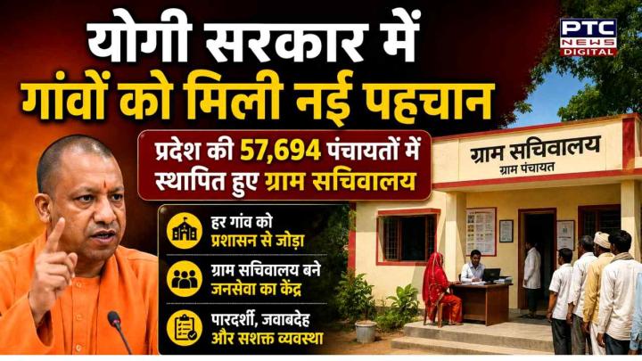 यूपी में गांवों को मिली नई पहचान, प्रदेश की 57,694 पंचायतों में स्थापित हुए ग्राम सचिवालय